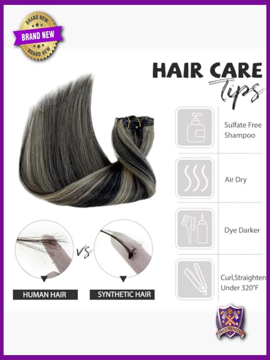 Clip In Hair Extensions 14 Inch 70g 7pcs Double Weft Straight main image 5